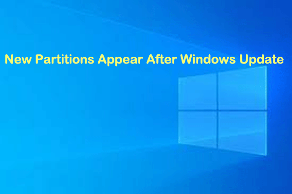 New Partitions Appear After Windows Update? Fix It Now