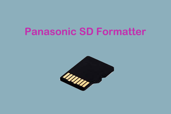 Panasonic SD Formatter Helps You Format SD Card