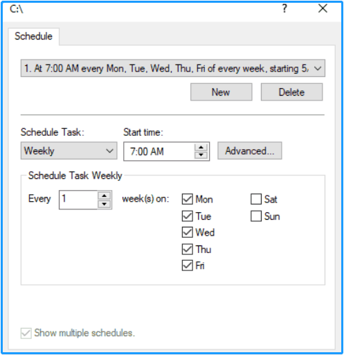 schedule Shadow Copy