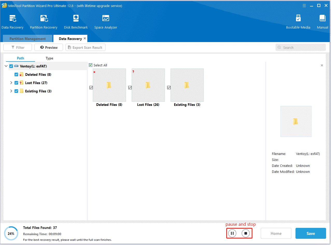 recover data using MiniTool