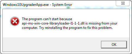 api-ms-win-core-libraryloader-l1-1-1.dll is missing error