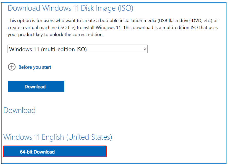 download Windows 11 ISO