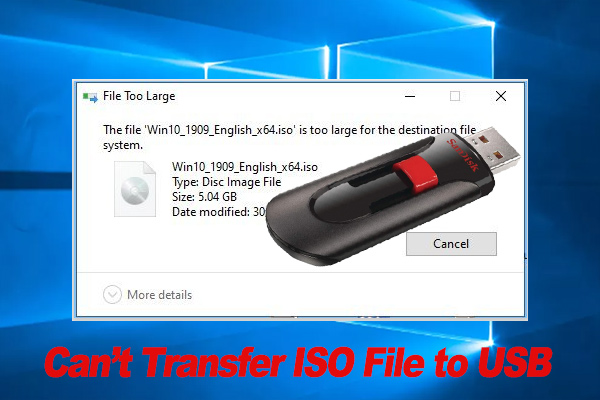 How to Fix “Can’t Transfer ISO File to USB” on Windows 11/10