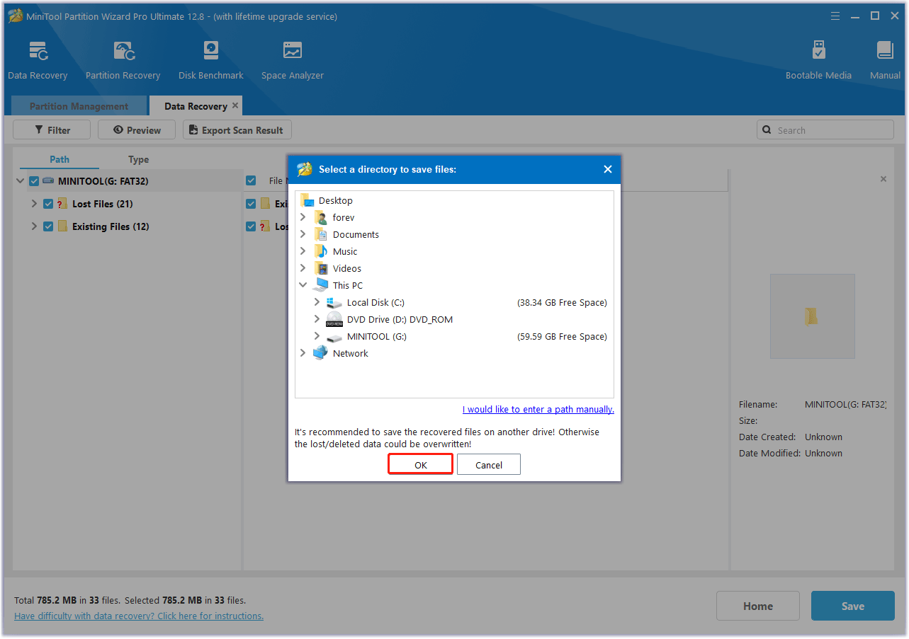 store the CR3 files to different drive