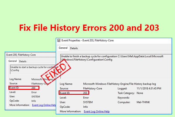 File History Errors 200 and 203: Here Are 9 Methods!