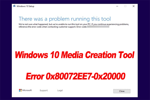 How to Fix Windows 10 Media Creation Tool Error 0x80072EE7-0x20000