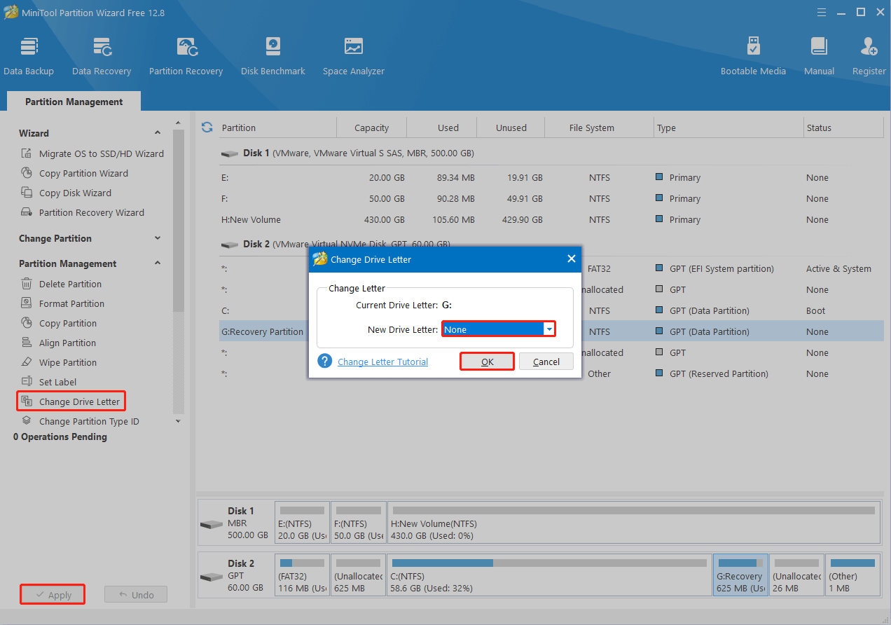 remove drive letter