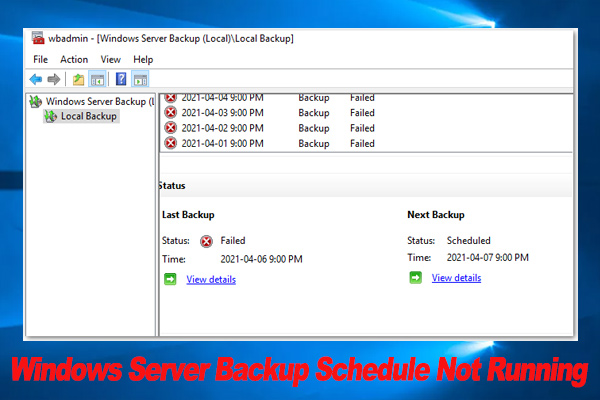 4 Simple Ways to Fix Windows Server Backup Schedule Not Running