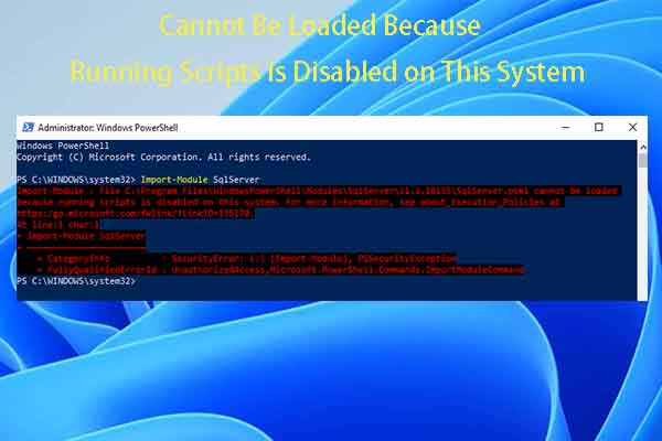 PowerShell Running Scripts Is Disabled on This System (Fixed)