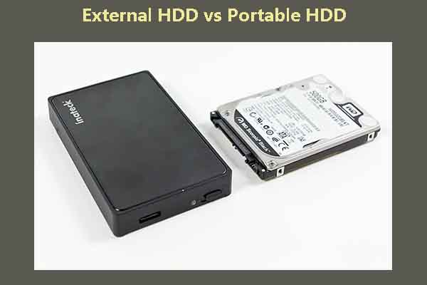 External HDD vs Portable HDD: Find the Difference Between Them