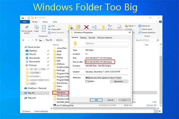 Windows Folder Too Big: Reduce Size of Windows Folder Now