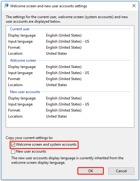 change the Windows display language