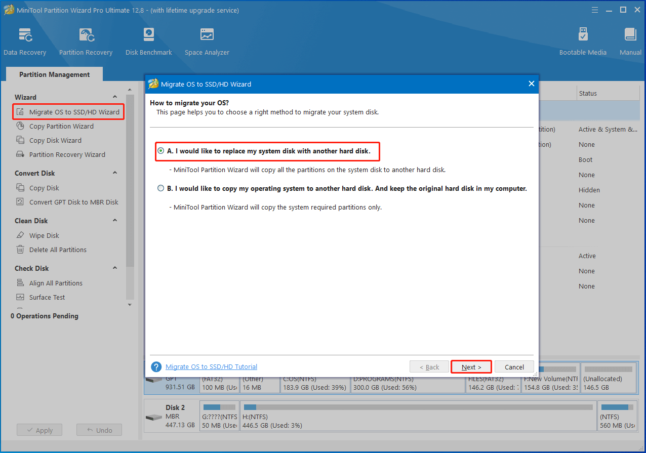 choose migration method