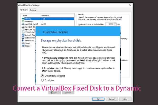 How to Convert a VirtualBox Fixed Disk to a Dynamic and Vice Versa
