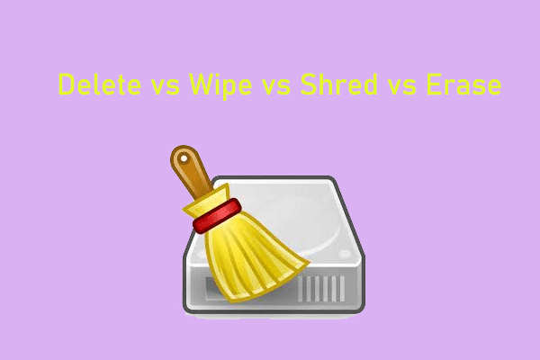 Delete vs Wipe vs Shred vs Erase: What’s the Difference?