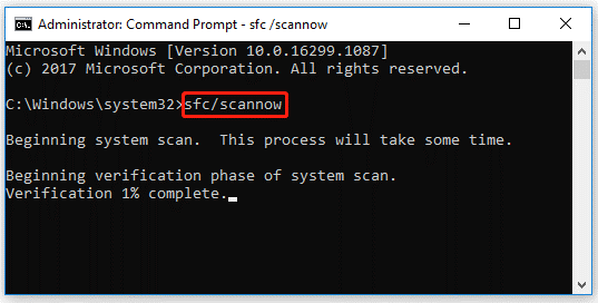 perform an SFC scan