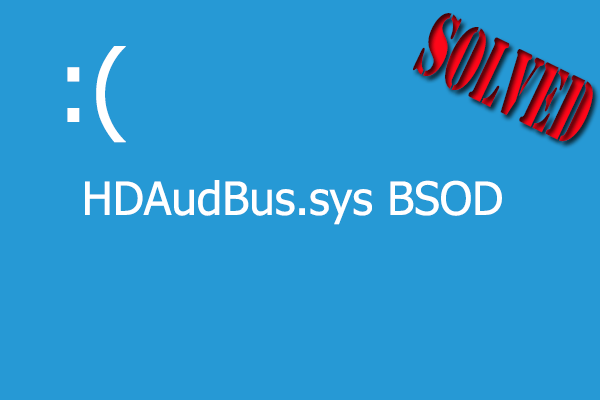 HDAudBus.sys BSOD: What Causes It & How to Fix It?