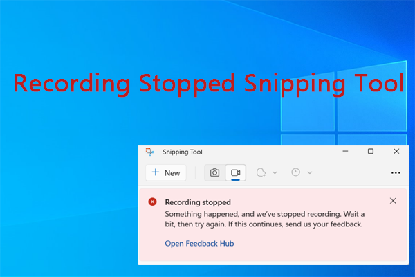 Recording Stopped Snipping Tool? Here’s How to Fix It