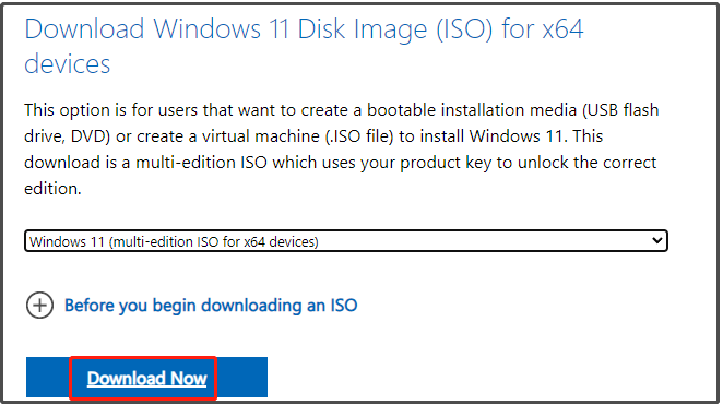download ISO file
