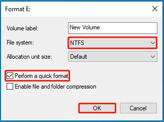 format the SSD