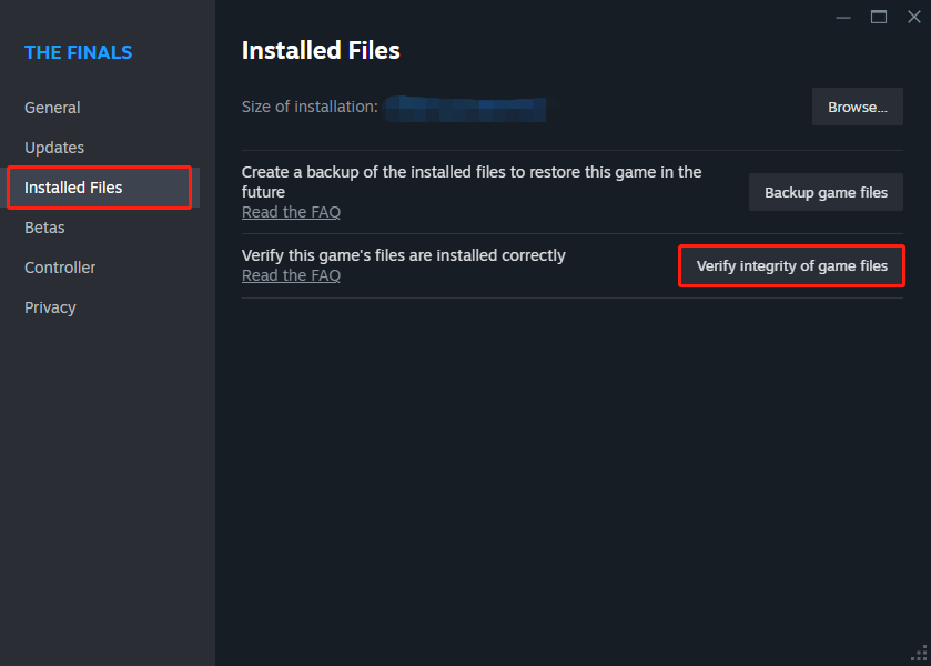 verify the integrity of game files