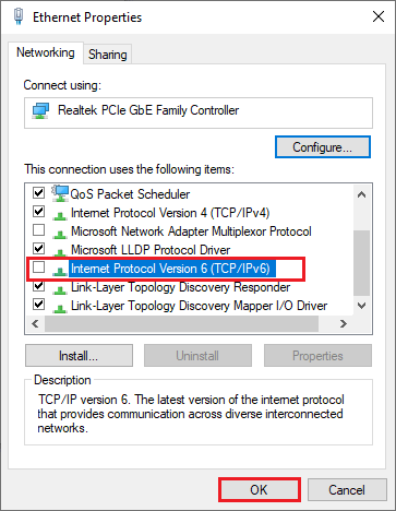 disable IPv6