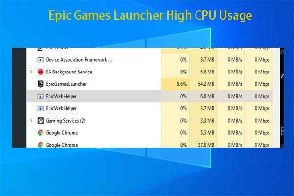 Epic Games Launcher High CPU Usage: 6 Fixes for You