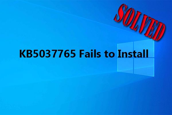[Solved] Update KB5037765 Fails with Error 0x800f0982