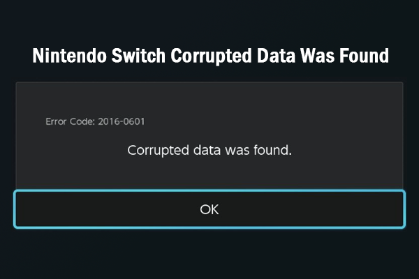 How to Fix It If Nintendo Switch Corrupted Data Was Found?