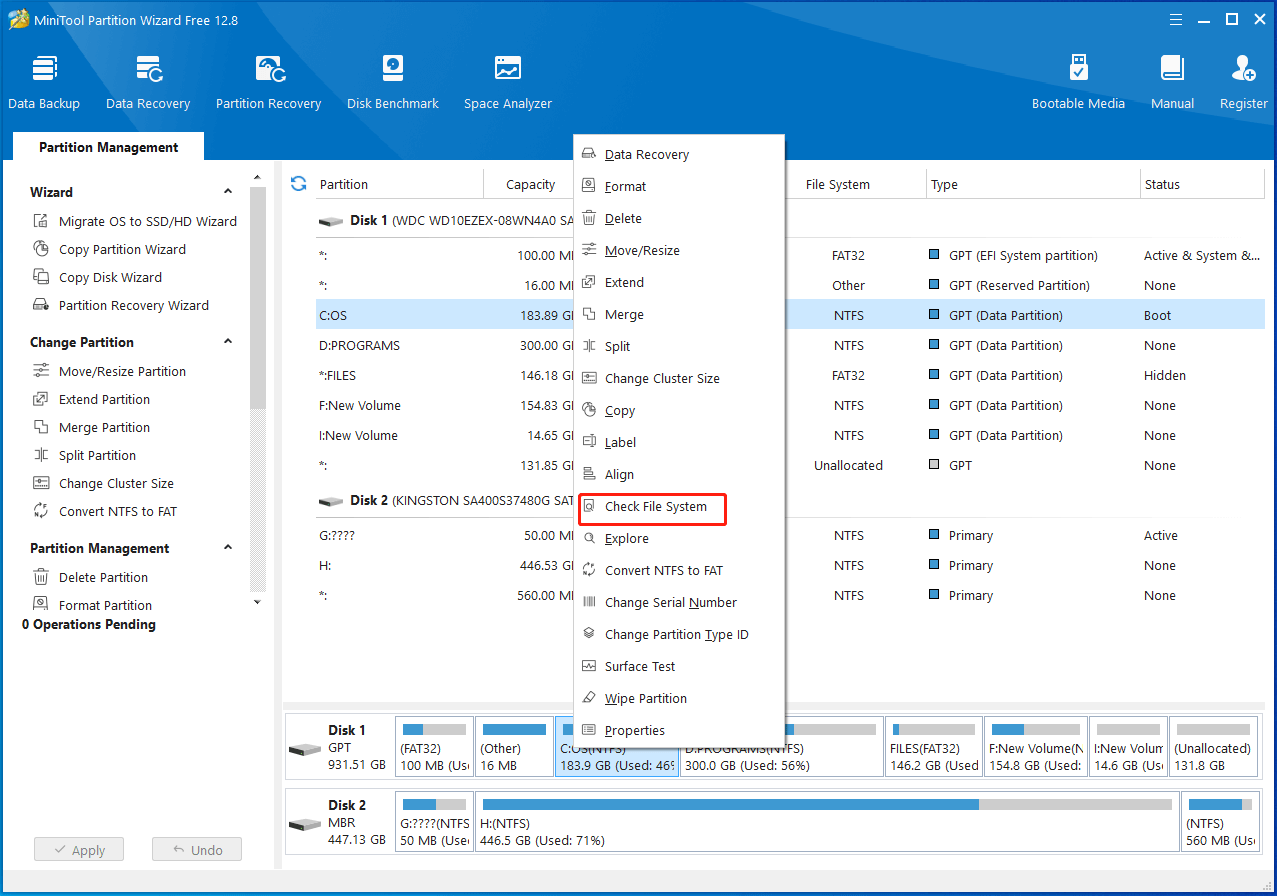 pick Check File System