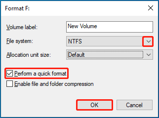 reformat the drive