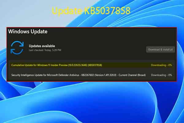 Tutorial: Windows 11 Insider Preview Build 22635.3646 (KB5037858)