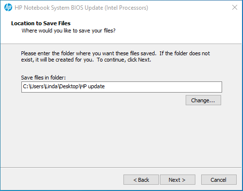save HP BIOS files