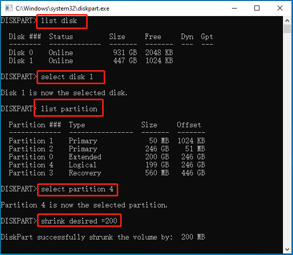 shrink the partition before the WinRE partition