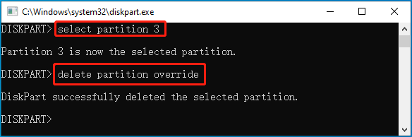 delete the Windows Recovery partition