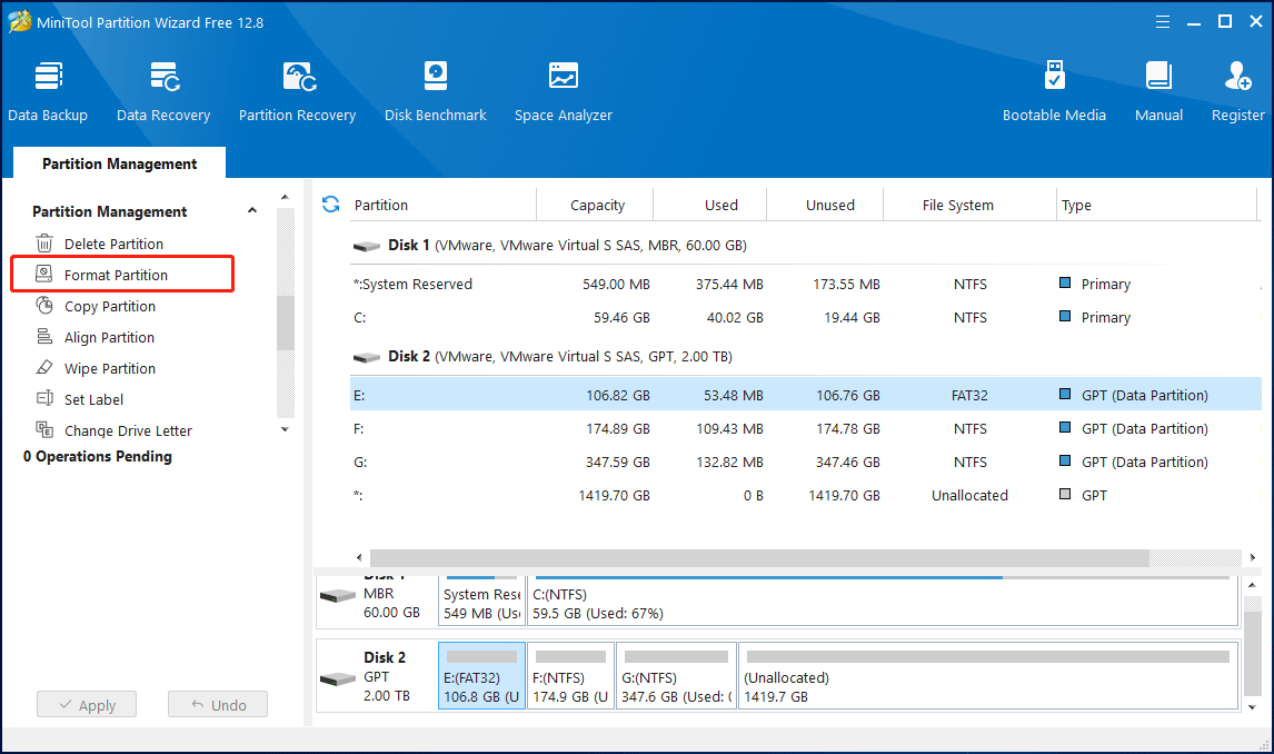 click Format Partition