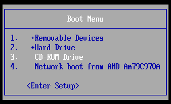 boot menu