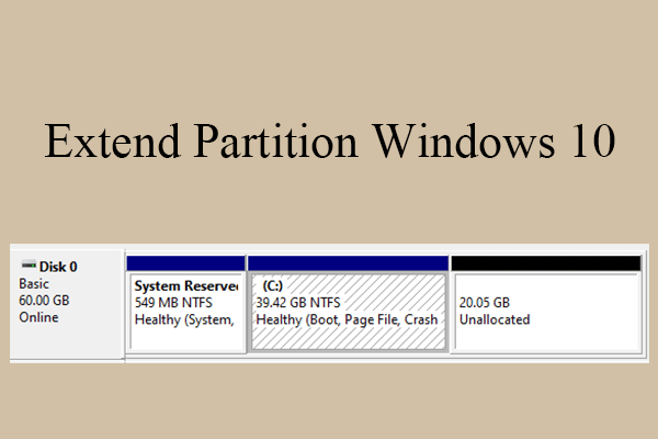 [Full Guide] How to Extend Partition Windows 10