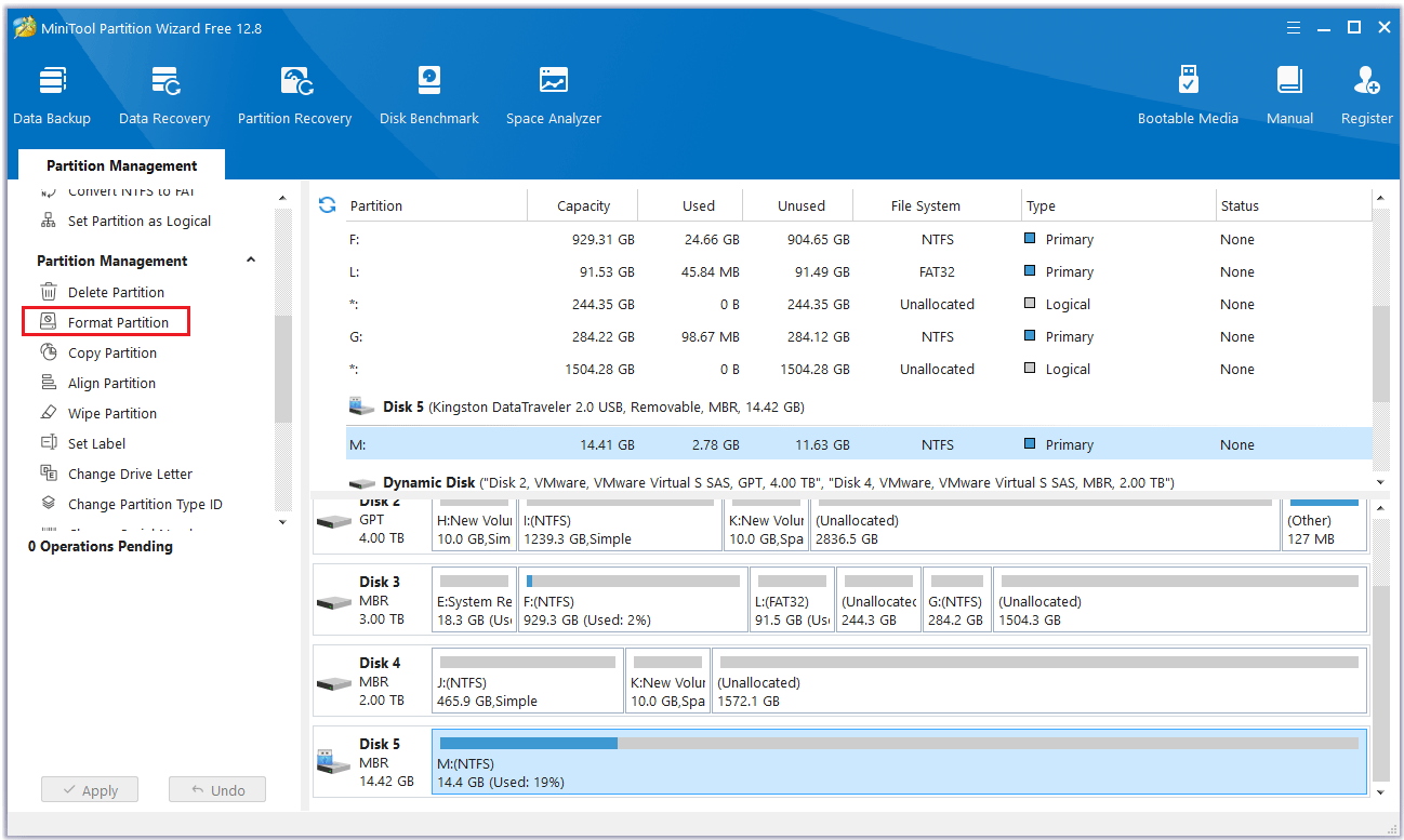 click Format Partition