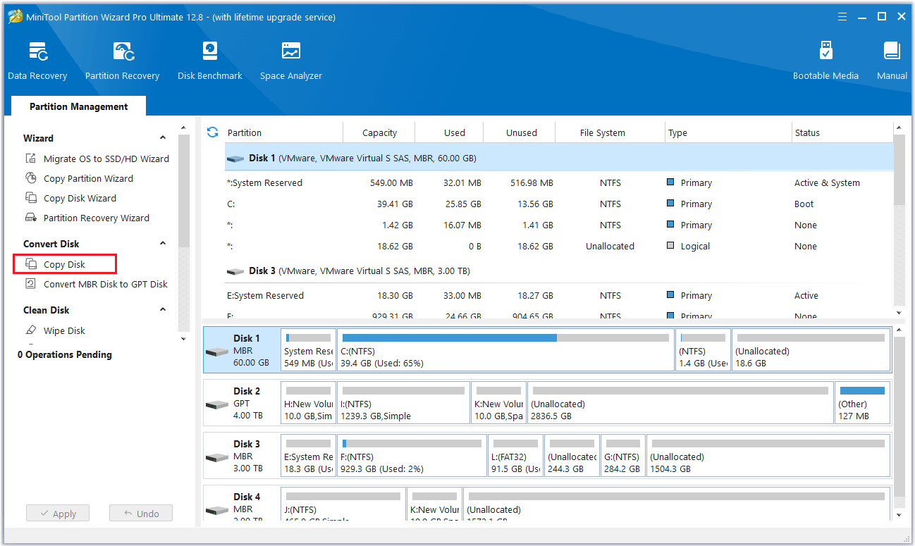 click Copy Disk