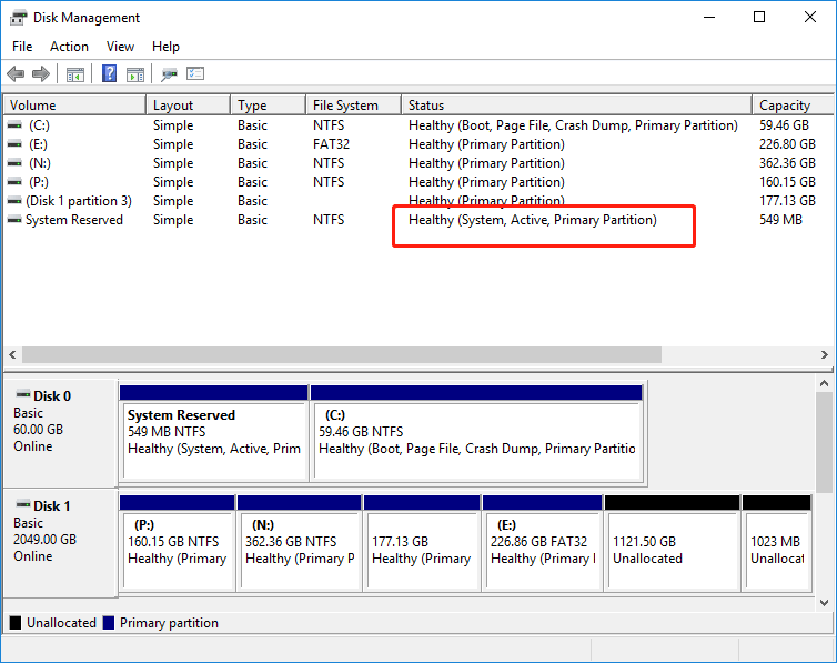 boot partition in Windows