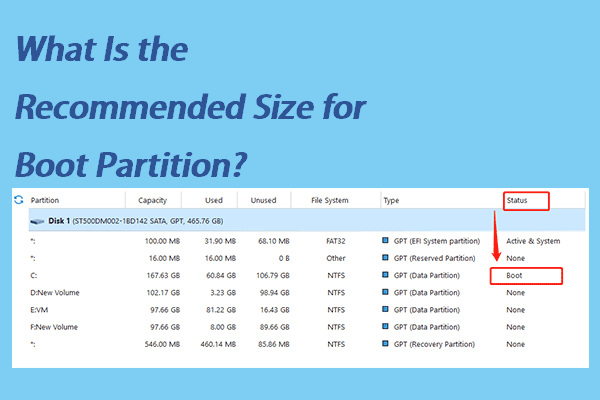 What Is the Recommended Size for Boot Partition?