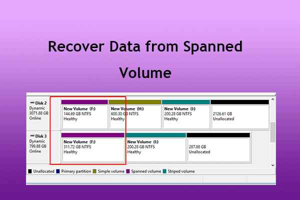 [Full Guide] How to Recover Data from Spanned Volume?