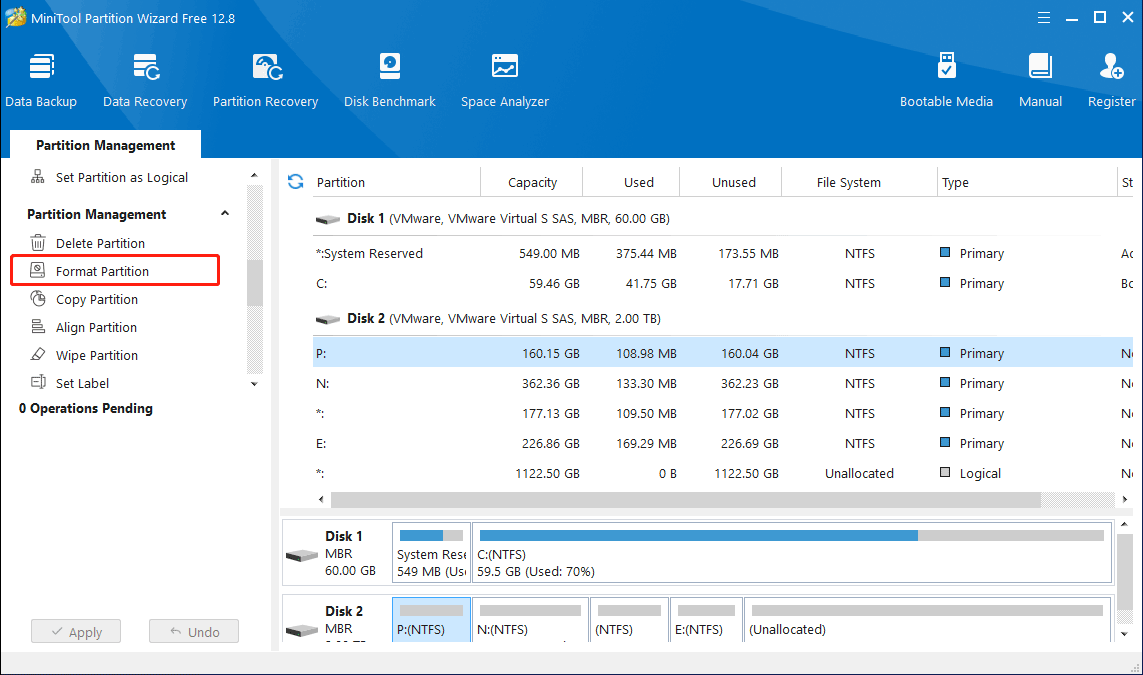 click Format Partition