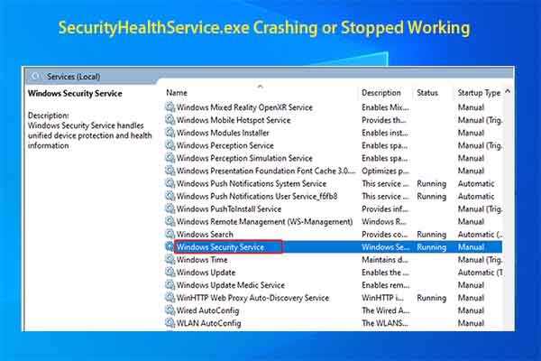 4 Fixes for SecurityHealthService.exe Crashing or Stopped Working