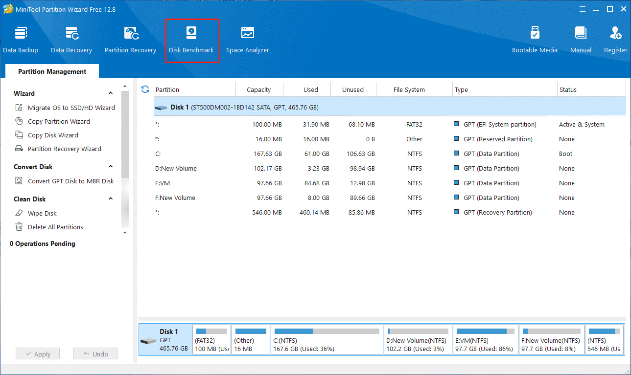 click Disk Benchmark