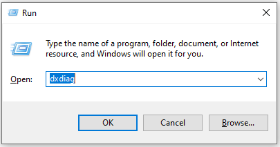 open the Run dialog