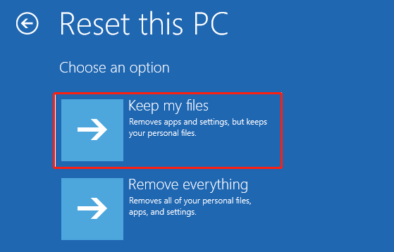 reset your PC