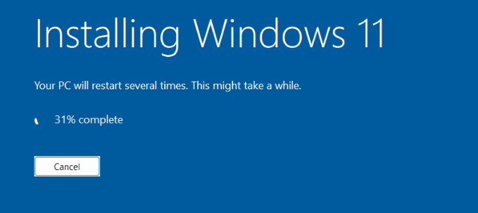 Windows 11 24H2 update stuck at 31 percent