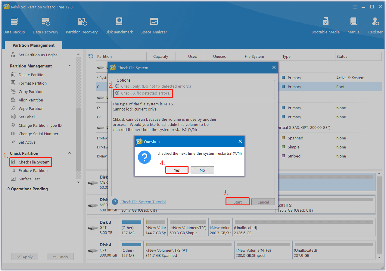 run Check File System